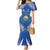 El Salvador Mermaid Dress Turquoise-Browed Motmot With Coat Of Arms - Wonder Print Shop