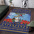 Barbados Christmas Area Rug Pelican With Poinsettia - Wonder Print Shop