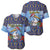 Barbados Christmas Baseball Jersey Pelican With Poinsettia - Wonder Print Shop