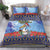 Barbados Christmas Bedding Set Pelican With Poinsettia - Wonder Print Shop