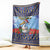 Barbados Christmas Blanket Pelican With Poinsettia