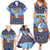 Barbados Christmas Family Matching Summer Maxi Dress and Hawaiian Shirt Pelican With Poinsettia - Wonder Print Shop