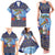 Barbados Christmas Family Matching Tank Maxi Dress and Hawaiian Shirt Pelican With Poinsettia - Wonder Print Shop