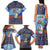 Barbados Christmas Family Matching Tank Maxi Dress and Hawaiian Shirt Pelican With Poinsettia - Wonder Print Shop