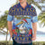 Barbados Christmas Hawaiian Shirt Pelican With Poinsettia - Wonder Print Shop