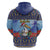 Barbados Christmas Hoodie Pelican With Poinsettia - Wonder Print Shop