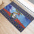 Barbados Christmas Rubber Doormat Pelican With Poinsettia - Wonder Print Shop