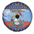 Barbados Christmas Spare Tire Cover Pelican With Poinsettia - Wonder Print Shop