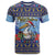 Barbados Christmas T Shirt Pelican With Poinsettia - Wonder Print Shop