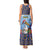 Barbados Christmas Tank Maxi Dress Pelican With Poinsettia - Wonder Print Shop