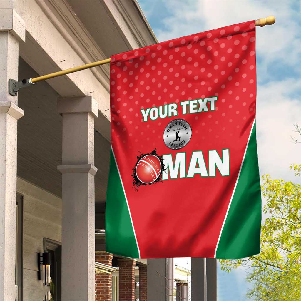 Custom Oman Cricket Garden Flag We Are Champions