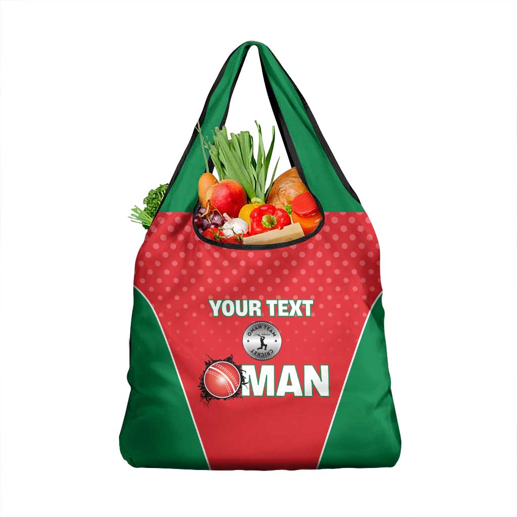 Custom Oman Cricket Grocery Bag We Are Champions