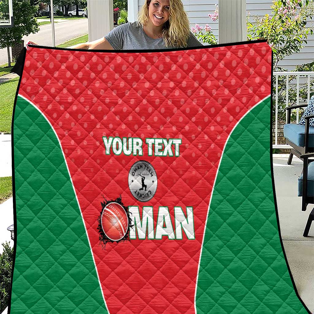 Custom Oman Cricket Quilt We Are Champions - Wonder Print Shop