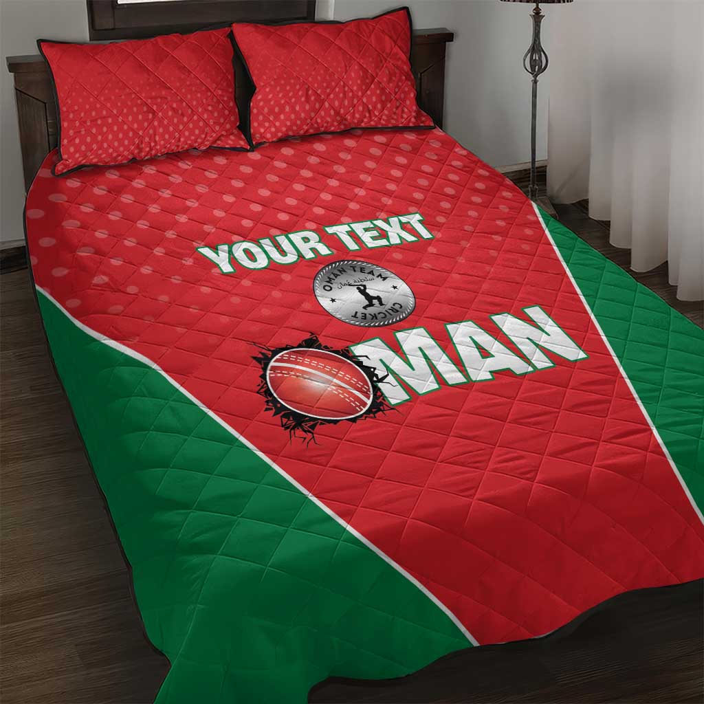 Custom Oman Cricket Quilt Bed Set We Are Champions - Wonder Print Shop