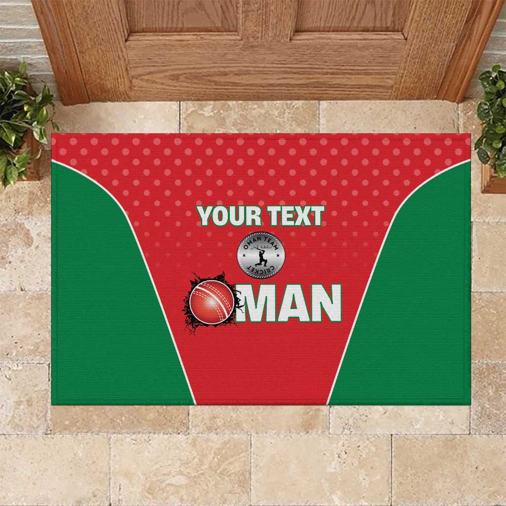 Custom Oman Cricket Rubber Doormat We Are Champions - Wonder Print Shop