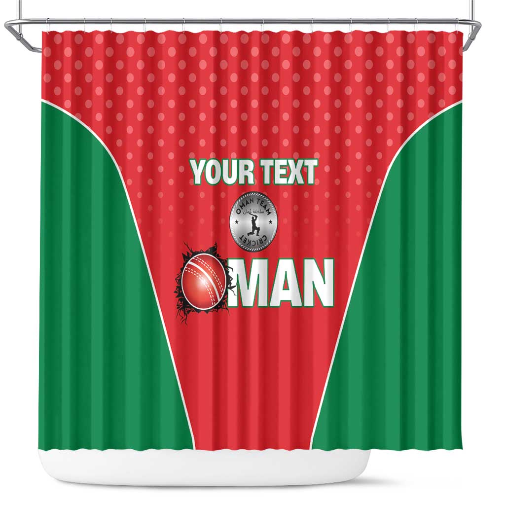 Custom Oman Cricket Shower Curtain We Are Champions