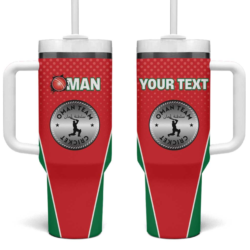 Custom Oman Cricket Tumbler With Handle We Are Champions