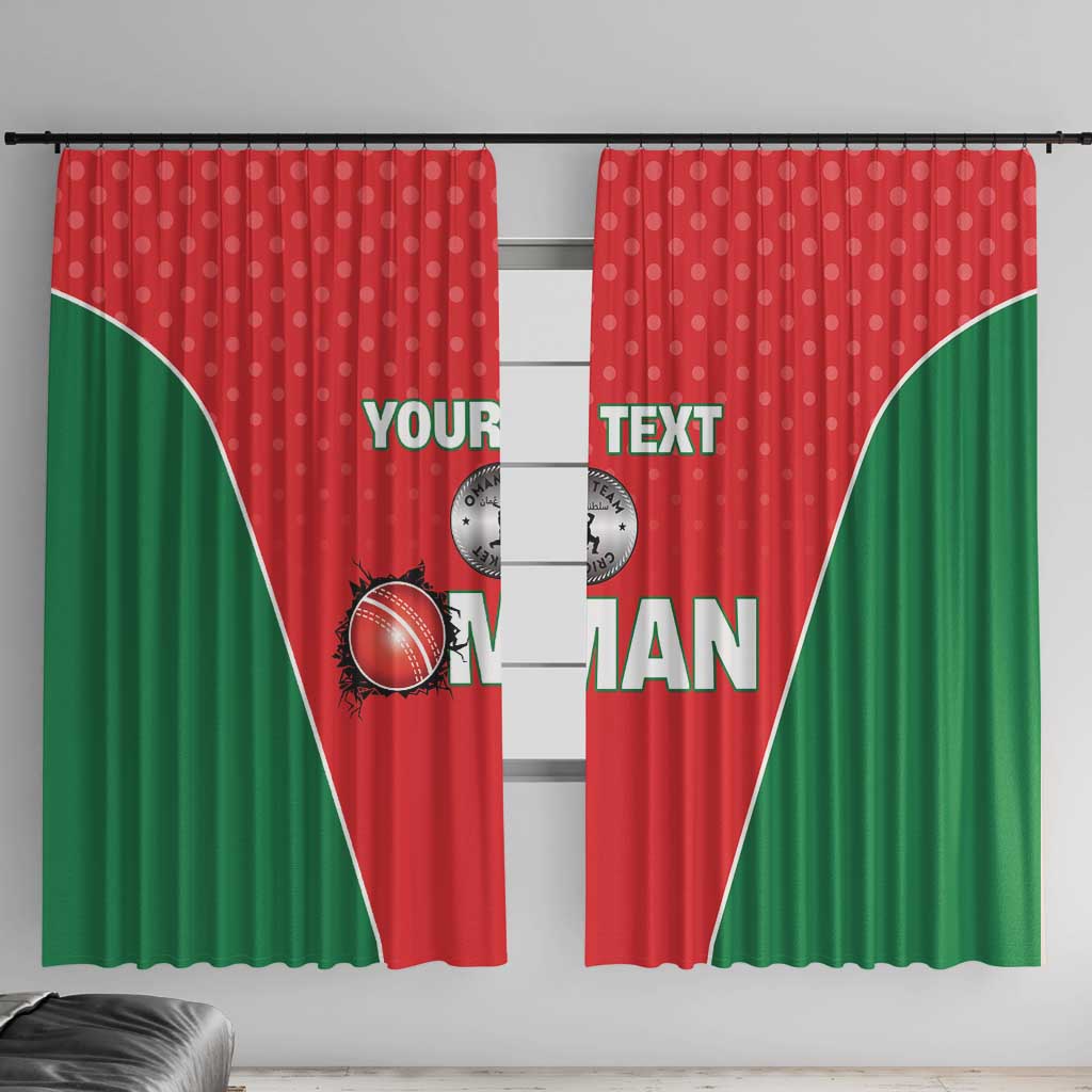 Custom Oman Cricket Window Curtain We Are Champions - Wonder Print Shop