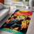 Personalised Seychelles Aldabra Giant Tortoise Area Rug Beach Sunset - Wonder Print Shop