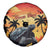 Personalised Seychelles Aldabra Giant Tortoise Spare Tire Cover Beach Sunset - Wonder Print Shop