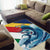 Personalised Seychelles Sailfish Area Rug With Coat Of Arms - Wonder Print Shop