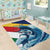 Personalised Seychelles Sailfish Area Rug With Coat Of Arms - Wonder Print Shop