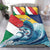 Personalised Seychelles Sailfish Bedding Set With Coat Of Arms - Wonder Print Shop