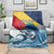 Personalised Seychelle Sailfish Blanket With Coat Of Arms