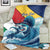 Personalised Seychelle Sailfish Blanket With Coat Of Arms