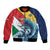 Personalised Seychelles Sailfish Bomber Jacket With Coat Of Arms - Wonder Print Shop