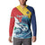 Personalised Seychelles Sailfish Button Sweatshirt With Coat Of Arms - Wonder Print Shop