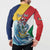 Personalised Seychelles Sailfish Button Sweatshirt With Coat Of Arms - Wonder Print Shop