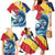 Personalised Seychelles Sailfish Family Matching Mermaid Dress and Hawaiian Shirt With Coat Of Arms - Wonder Print Shop