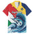 Personalised Seychelles Sailfish Family Matching Puletasi and Hawaiian Shirt With Coat Of Arms - Wonder Print Shop