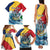 Personalised Seychelles Sailfish Family Matching Tank Maxi Dress and Hawaiian Shirt With Coat Of Arms - Wonder Print Shop