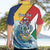 Personalised Seychelles Sailfish Hawaiian Shirt With Coat Of Arms - Wonder Print Shop