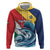 Personalised Seychelles Sailfish Hoodie With Coat Of Arms - Wonder Print Shop