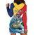 Personalised Seychelles Sailfish Hoodie Dress With Coat Of Arms - Wonder Print Shop