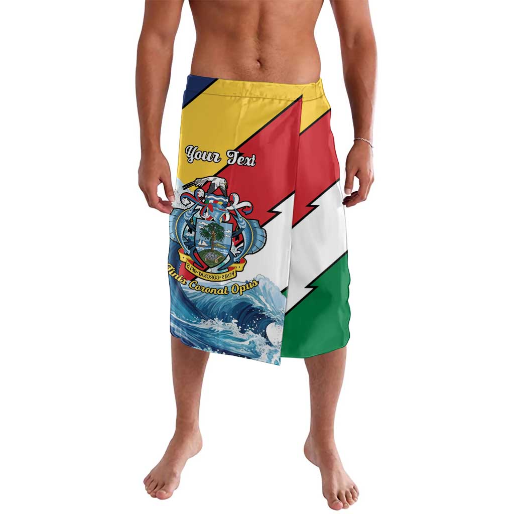 Personalised Seychelles Sailfish Lavalava With Coat Of Arms - Wonder Print Shop