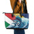 Personalised Seychelles Sailfish Leather Tote Bag With Coat Of Arms - Wonder Print Shop