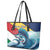 Personalised Seychelles Sailfish Leather Tote Bag With Coat Of Arms - Wonder Print Shop