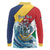 Personalised Seychelles Sailfish Long Sleeve Polo Shirt With Coat Of Arms - Wonder Print Shop