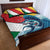 Personalised Seychelles Sailfish Quilt Bed Set With Coat Of Arms - Wonder Print Shop