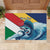 Personalised Seychelles Sailfish Rubber Doormat With Coat Of Arms - Wonder Print Shop