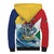 Personalised Seychelles Sailfish Sherpa Hoodie With Coat Of Arms - Wonder Print Shop