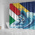 Personalised Seychelle Sailfish Shower Curtain With Coat Of Arms