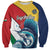 Personalised Seychelles Sailfish Sweatshirt With Coat Of Arms - Wonder Print Shop