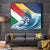 Personalised Seychelles Sailfish Tapestry With Coat Of Arms - Wonder Print Shop