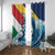 Personalised Seychelles Sailfish Window Curtain With Coat Of Arms - Wonder Print Shop