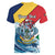 Personalised Seychelles Sailfish Women V-Neck T-Shirt With Coat Of Arms - Wonder Print Shop